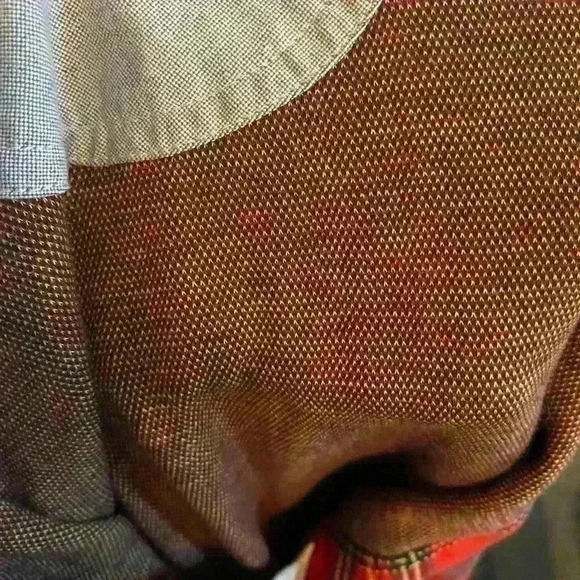 Roundtree & Yorke Men’s L Plaid Long Sleeve Polo Christmas Preppy Holiday Red - Picture 13 of 16